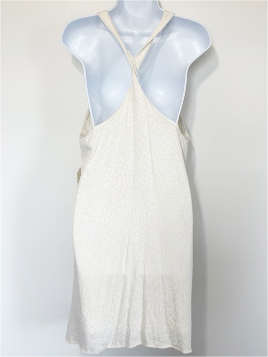 NWT ALTAR’D STATE Cream Cheetah Textured Mini Dress Boho Racerback Women’s Large - Picture 3 of 9
